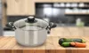 Casseruola in acciaio inox Ø 22 cm con coperchio - per Anteprima dell’immagine prodotto 2