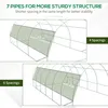 Serra in plastica Outsunny, tunnel in polietilene 6 x 3 x 2 Anteprima dell’immagine prodotto 8