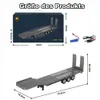 Kunststoff-Sattel anhänger Flach Bett, für 1:18 RC Traktor Produktbild-Vorschau 1