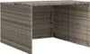 vidaXL Mähroboter-Garage Grau 86x90x52/57 cm Poly Rattan Produktbild-Vorschau 1