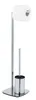 WENKO Stand WC-Garnitur Iria aus silberfarbenem Metall 23 x Produktbild-Vorschau 4