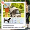 PawHut kočík pre psov kočík pre malé psy a mačky kočík pre Náhľad obrázku produktu 5