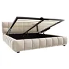 Merax Lit rembourré 140x190cm avec rangement hydraulique, Voir les images du produit 7
