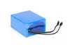 A blue lithium-ion battery pack with two black wires and connectors is shown against a white background. Náhled obrázku produktu