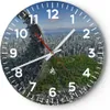 Wanduhr - Rund - Glasuhr - Baum Park Abstraktion Stadt - Produktbild-Vorschau 1