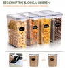 Theo&Cleo Vorratsdosen mit Deckel luftdicht, 9 Stück je 2L, Produktbild-Vorschau 4