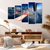 Bild auf Leinwand - Leinwandbild - Segelflugzeuge fliegen Produktbild-Vorschau 7