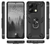Multiple views of a black smartphone case with a ring holder. Produktbild-Vorschau