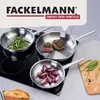 Fackelmann Bratpfanne Ovalgriff Ø 24 cm aus Edelstahl  Produktbild-Vorschau 7