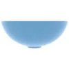 vidaXL Umywalka ceramiczna okrągła jasnoniebieska Podgląd zdjęcia produktu 8