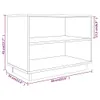 vidaXL Armoire à chaussures Gris 60x34x45 cm Pin massif Voir les images du produit 8