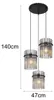 Globo Lighting Hängeleuchte Metall schwarz matt, 3x E27 Produktbild-Vorschau 3