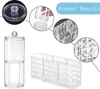 3 Fächern Kosmetik Organizer, Glas Wattestäbchen Behälter, Produktbild-Vorschau 4