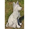 Schäferhund Welpe Tierfigur aus Steinguss Neu Frostfest Produktbild-Vorschau 3