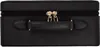 A close-up view of the front of a black cosmetic case. Produktbild-Vorschau