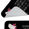 Mr. & Mrs. Panda Badezimmerteppich Einhorn Koffer - Schwarz Produktbild-Vorschau 5