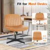 Chaise de bureau Sweiko,chaise avec pieds croisés,sans Voir les images du produit 5