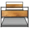 vidaXL Ausziehbett Schwarz Metall 90x200 cm -  Betten & Produktbild-Vorschau 5