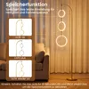 COSTWAY Lampada da terra a LED a 3 luci, 180 cm, con 3 Anteprima dell’immagine prodotto 5