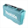 A teal plastic carrying case with the Makita logo on it, isolated on a white background. Voir les images du produit