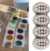 Silikon Seifenform, 4 Kavität Oval Massage Seifenform Keks Produktbild-Vorschau 6
