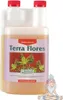 A bottle of CANNA Terra Flores fertilizer with a cartoon wizard figure sitting next to it. Produktbild-Vorschau