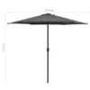 vidaXL Sonnenschirm mit Aluminium-Mast 270x246 cm Anthrazit Produktbild-Vorschau 8