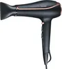 A black hair dryer with rose gold accents is shown against a white background. Podgląd zdjęcia produktu
