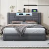 Čalúnená posteľ Fortuna Lai 160x200 cm s 3 zásuvkami, čelo Náhľad obrázku produktu 2