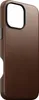 A brown iPhone case is shown from a side angle against a white background. Podgląd zdjęcia produktu