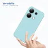 A hand holding a light blue phone case. Produktbild-Vorschau