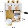 Kinder Kaffee- und Teemaschine aus Holz mit Zubehör, Produktbild-Vorschau 5