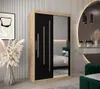 Kleiderschrank mit Spiegel MILADA – Breite 120 cm, Eiche Produktbild-Vorschau 1