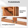 Wiltec 2-poziomowy domek dla gryzoni 871 x 547 x 1000 mm, Podgląd zdjęcia produktu 6