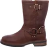 A side view of a brown leather cowboy boot. Produktbild-Vorschau