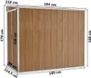 vidaXL Abri de jardin brun 118x194x178 cm Acier galvanisé Voir les images du produit 8