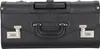 A black briefcase with silver combination locks and a black handle. Produktbild-Vorschau
