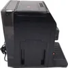 Side view of a black automatic espresso and cappuccino machine. Voir les images du produit
