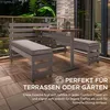 Ocelový balkonový set Sunjoy LAGOS - 126 cm x 157 cm, šedý Náhled obrázku produktu 5