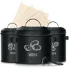 KitchenQuality Kartoffelaufbewahrungsbox 3er-Set aus Metall Produktbild-Vorschau 1
