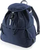 A navy blue canvas backpack is shown against a white background. Voir les images du produit