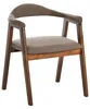 BELIANI Zestaw 2 krzeseł do jadalni brązowy beżowoszare Podgląd zdjęcia produktu 2