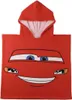 Asciugamano in spugna con cappuccio Cars Rosso 55 x 77 cm Anteprima dell’immagine prodotto 1