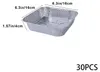 Einweg-Aluminiumfolien-Pfannen, 30 PCS Produktbild-Vorschau 2