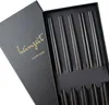 5 Paar Essstäbchen Schwarz Edelstahl Chopsticks Sushi Produktbild-Vorschau 1