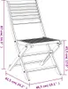 vidaXL Gartenstühle 2 Stk. Klappbar 48,5x61,5x87 cm Produktbild-Vorschau 8