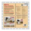 The image shows the back of a product packaging with instructions and diagrams. Produktbild-Vorschau