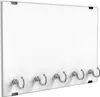 DEQORI Schlüsselbrett Glas 30x20 cm 'Unifarben - Weiß' Produktbild-Vorschau 1