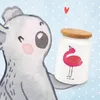 Mr. & Mrs. Panda behälter Flamingo Stolz - Weiß - Geschenk, Produktbild-Vorschau 2