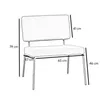 Sessel Espen cognac aus recyceltem Leder, 65 cm breit, 79 Produktbild-Vorschau 3